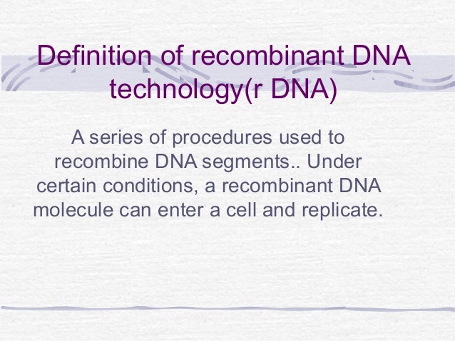 recombinant dna and biotechnology a guide for teachers