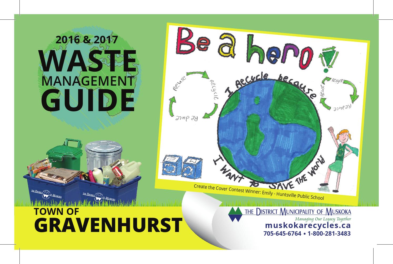 2016 2017 gravenhurst waste management guide
