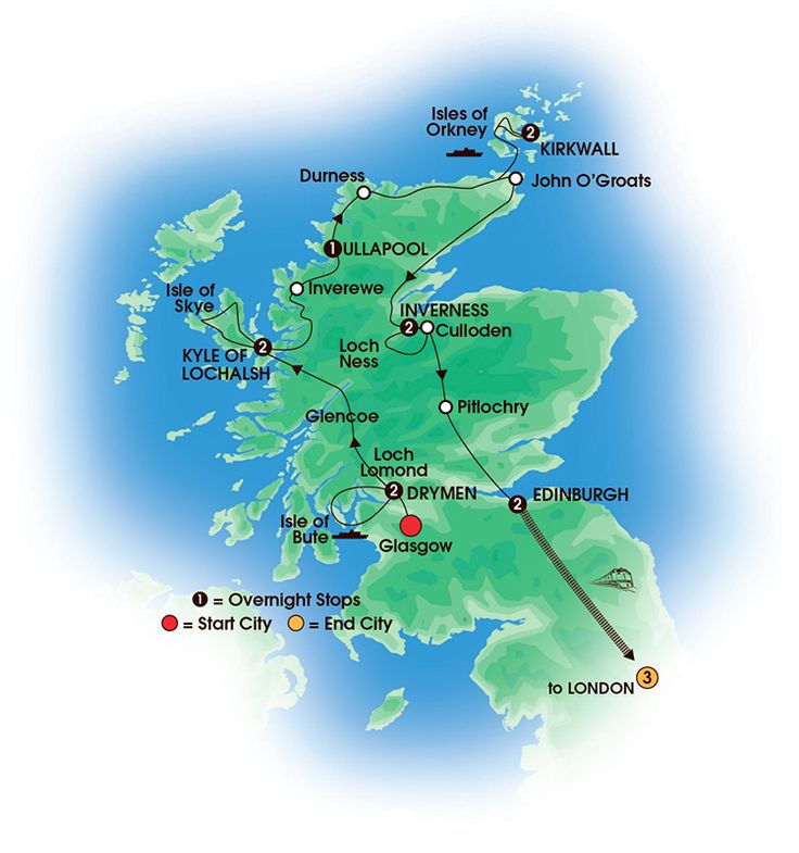7 days guided tour of scotland