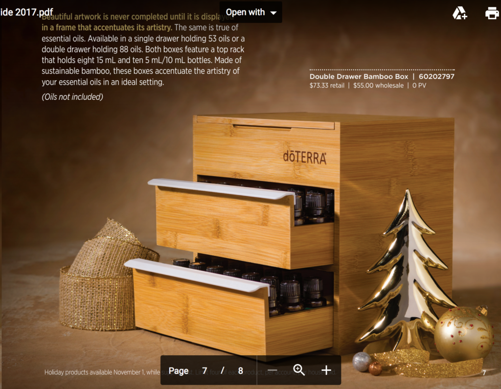 link for doterra holiday guide 2016